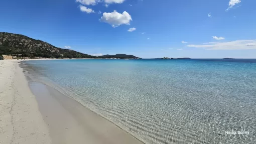 Folacca Plage située à 800m de chez nous et son parking gratuit pour nos clients.