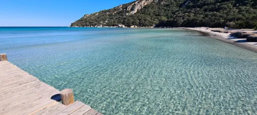 Santa Giulia Plage située à 7mn en voiture de nos locations