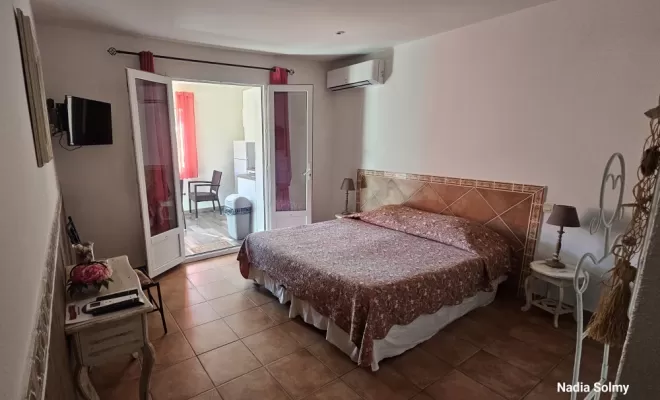 Gîte rouge 2 lits singles ou 1 lit double