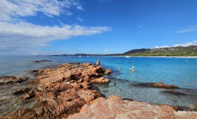 Plage de Palombaggia située à 1km de chez nous.
