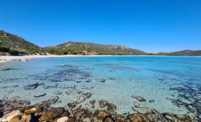 Tamaricciu Palombaggia à 5mn en voiture de chez nous.